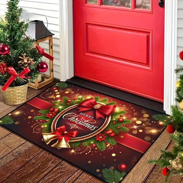 Weihnachtlich gestalteter Innenfußmatte