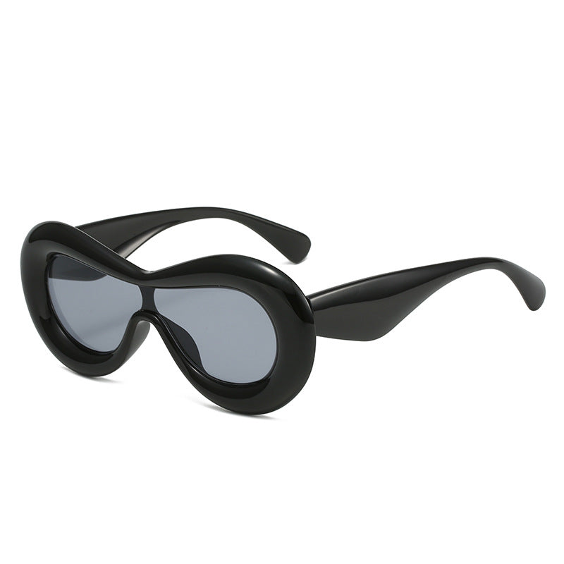 Damen futuristische Augenmaske Sonnenbrille Karnz