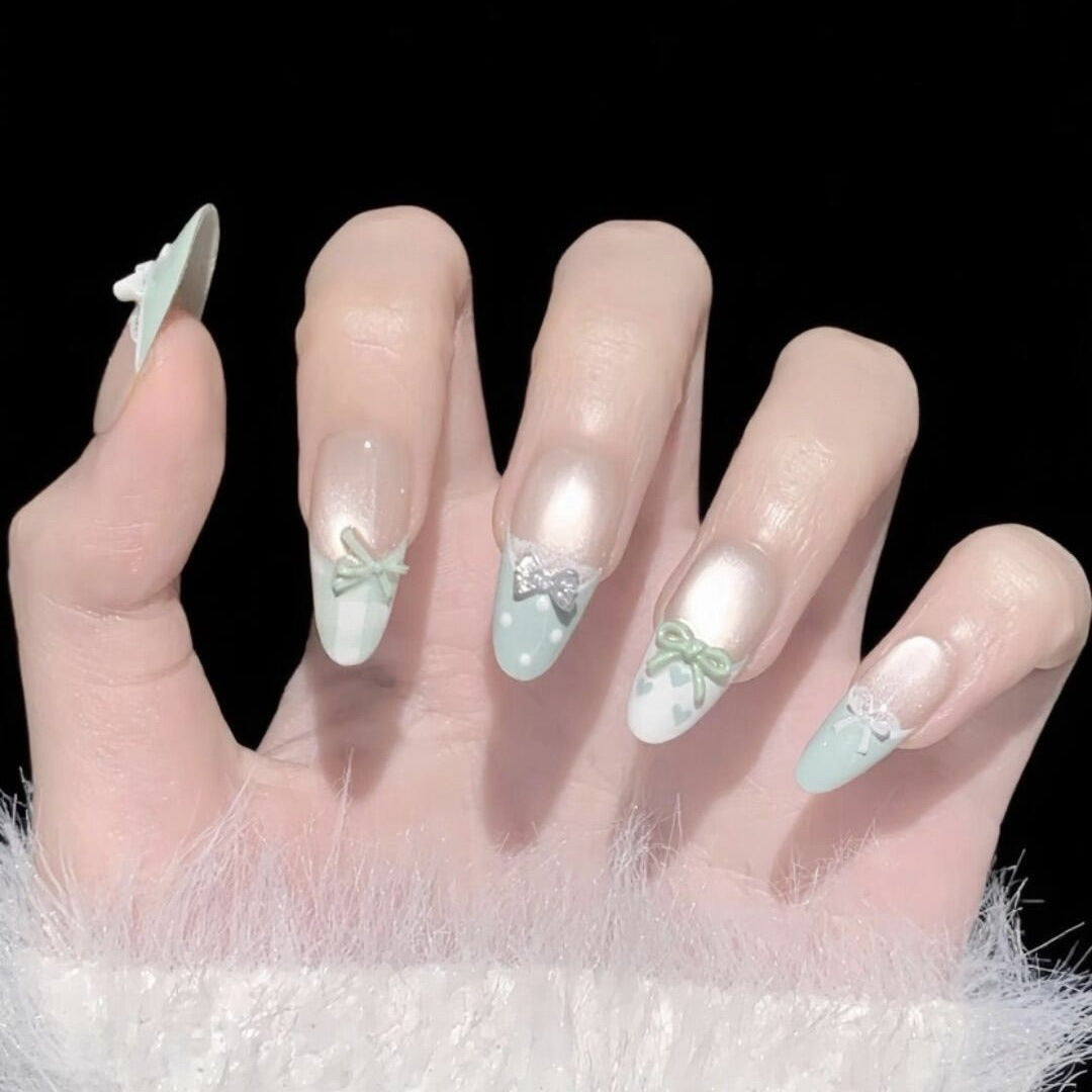 Glänzendes Ombré Press-On Nagelset