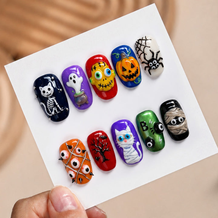 Halloween Kunstnagelset Karnz