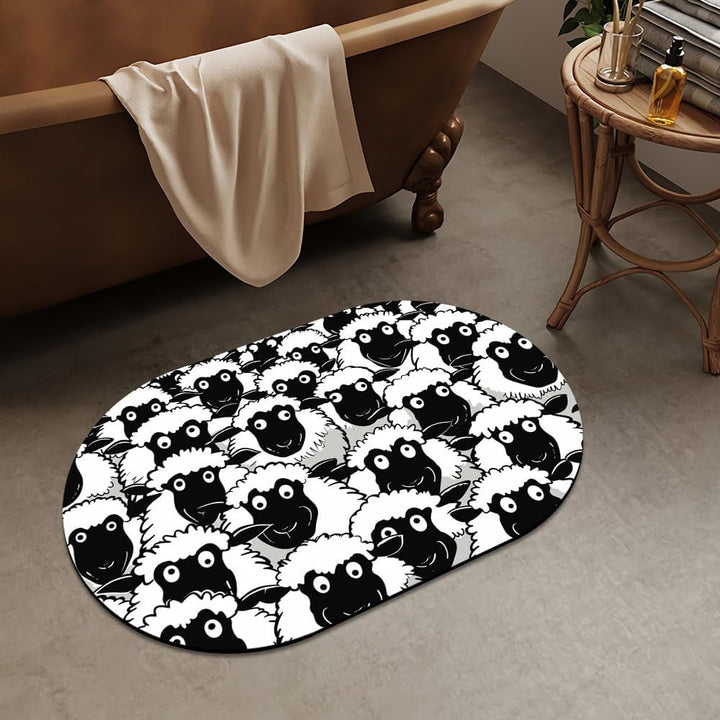 Luxuriöse abstrakte Marmor-Design-Badmatte