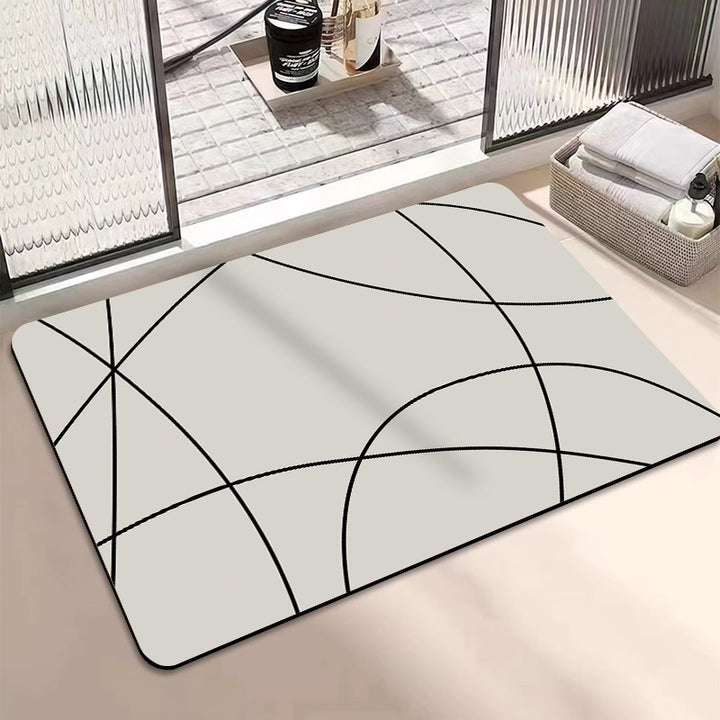 Geometrisches Muster Texturiertes Badetuch Karnz