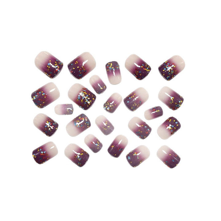 Kunstnägel mit Glitzer-Gradient und Buntem Akzent Karnz