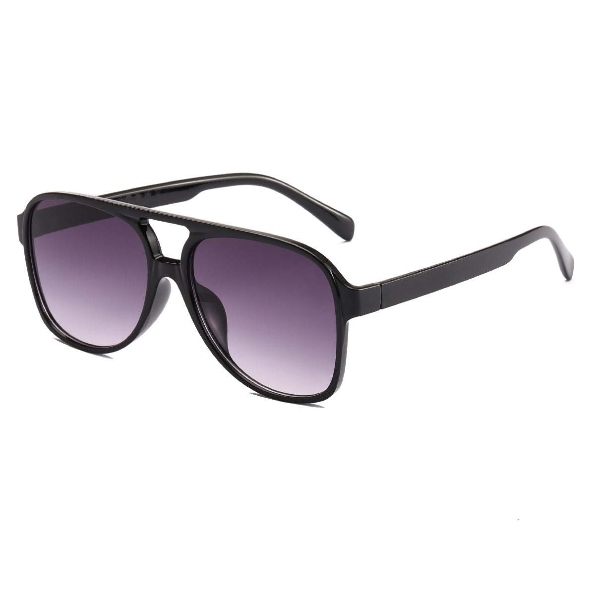 Damen modische Quader-Sonnenbrille mit breitem Rahmen Karnz
