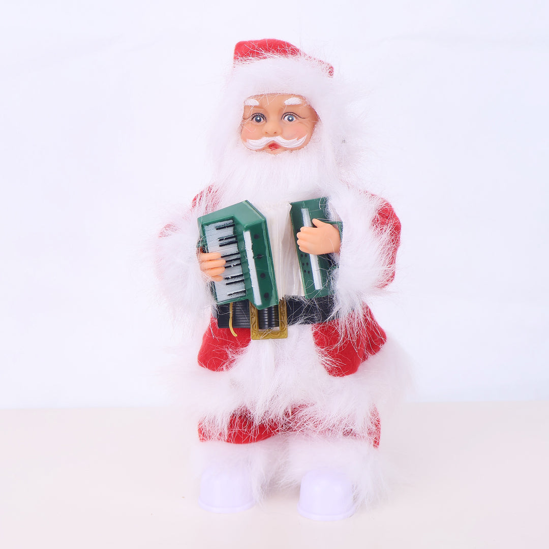 Dekorative Weihnachtsmannfigur mit Süßigkeit