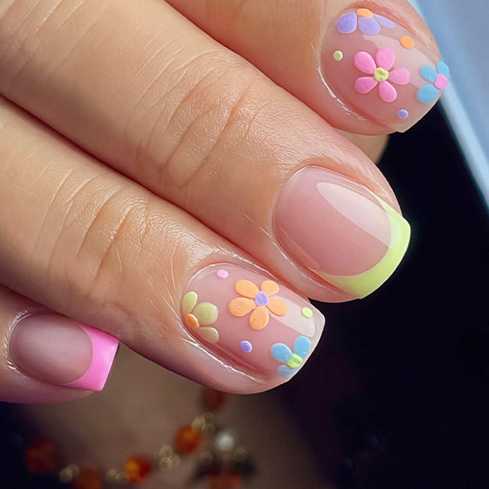 Blumen Nagelkunst Verzierungsset Karnz