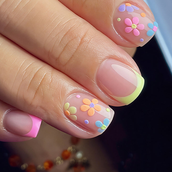 Blumen Nagelkunst Verzierungsset Karnz