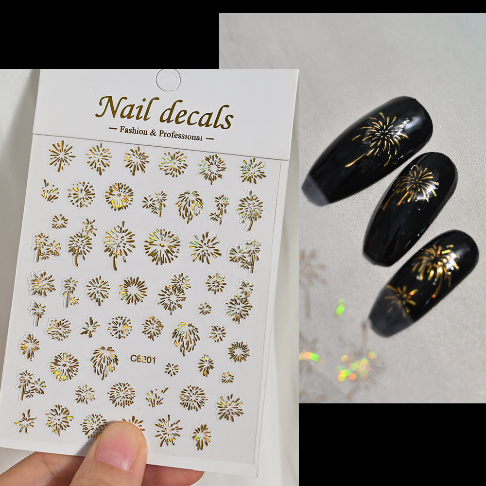Dekorative Nagelkunst Aufkleber Set