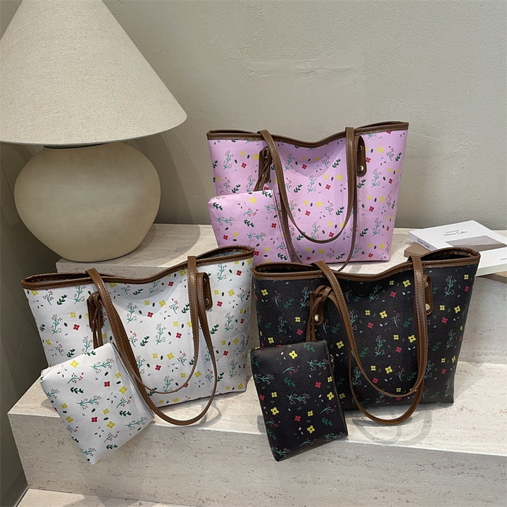 WoFloral gemusterte Strandtasche Karnz