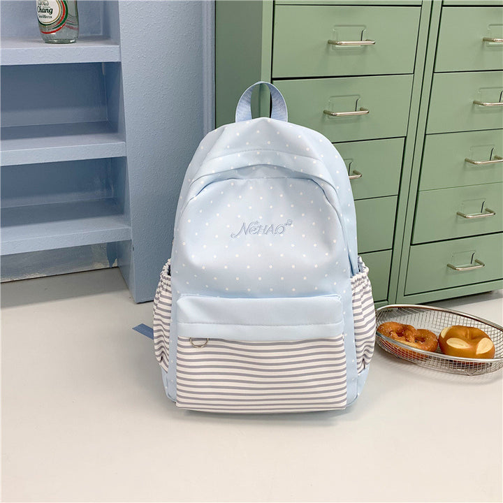 Polka-Dots-Print Freizeit-Rucksack Karnz