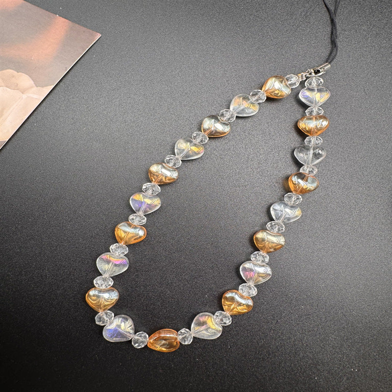 Elegante handgefertigte Perlen-Brillenband Karnz