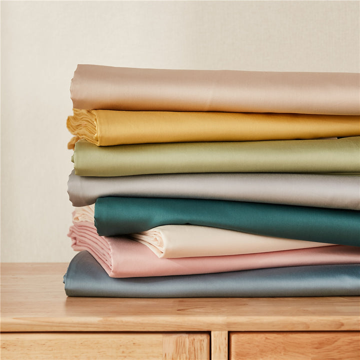 Premium Satin-Feel Bettwäsche- und Kissenbezug-Set mit verstecktem Reißverschluss