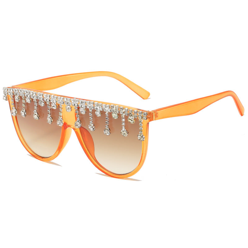 Damen Dekorative Glamour-Sonnenbrille Karnz