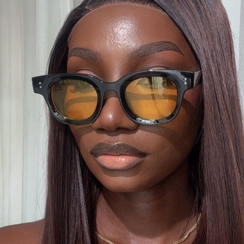 Damen stilvolle Sonnenbrille mit markantem Design und polarisierenden Gläsern Karnz