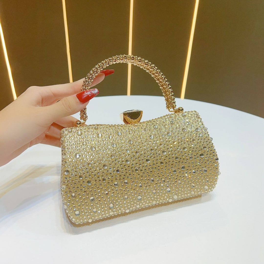 Elegante mit Strass verziertes Clutch