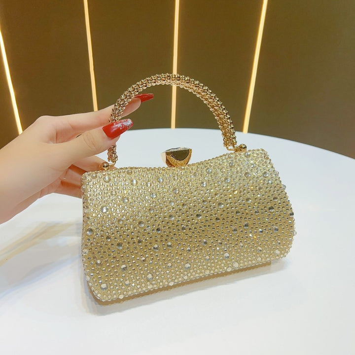 Elegante mit Strass verziertes Clutch