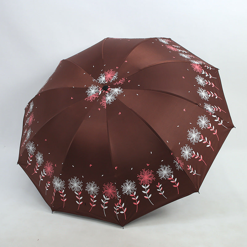 Damen Regenschirm mit floralem Design Karnz