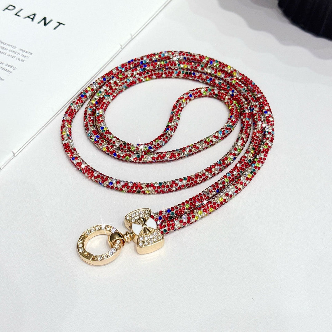 Elegante Strass-Brillen Kette Karnz