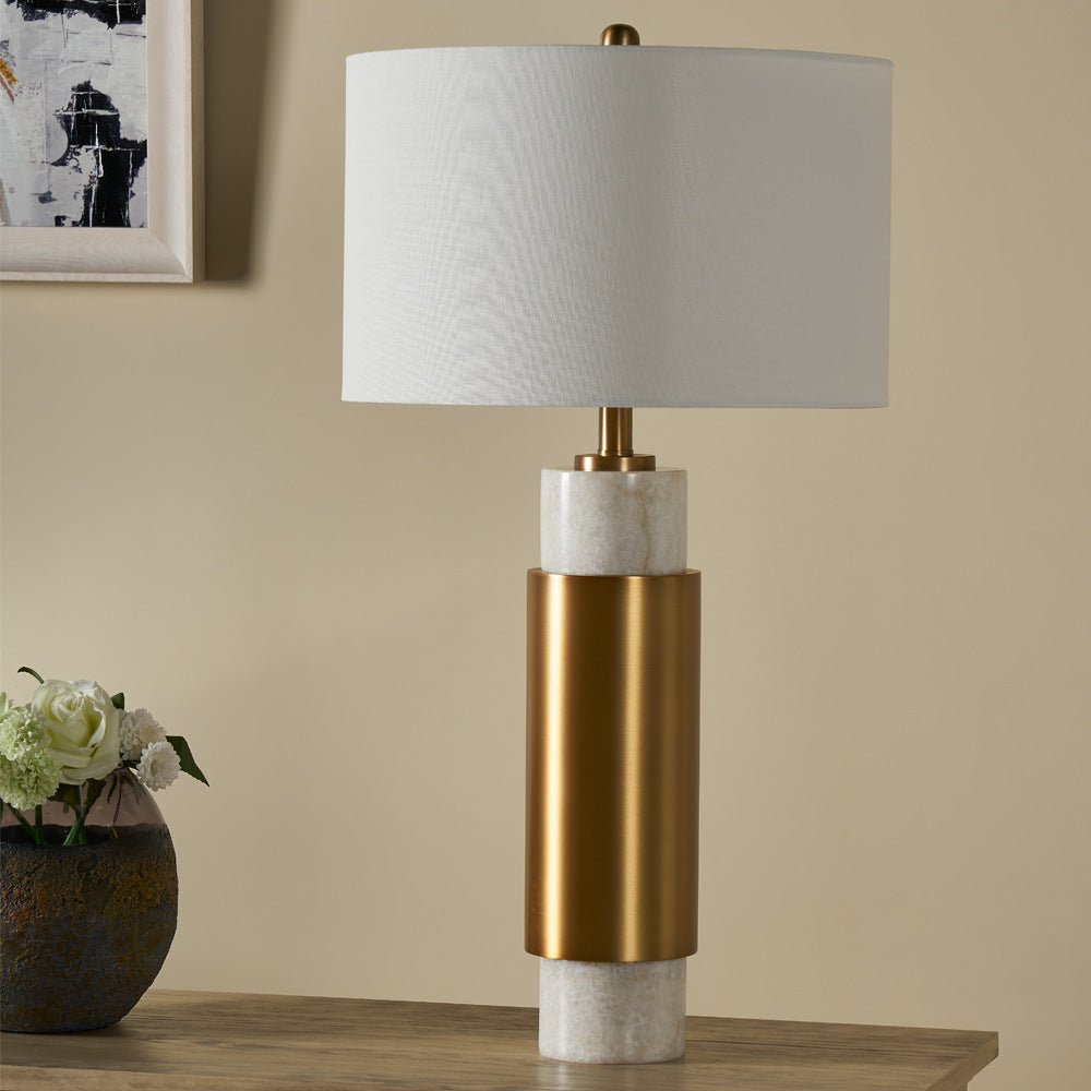 Moderne dekorative Tischlampe mit Marmorfuß