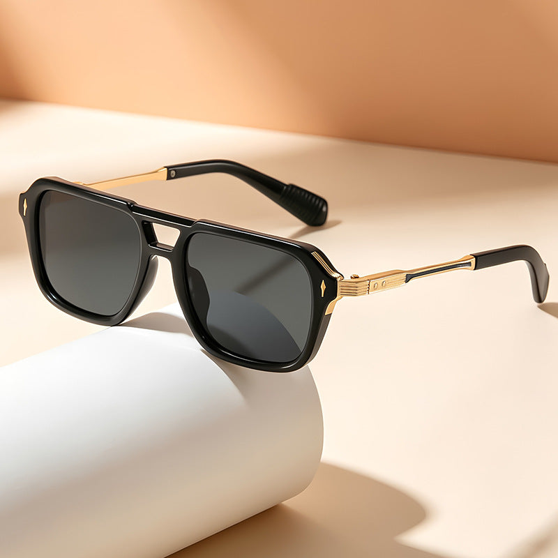 Bold Geometrischer Rahmen Sonnenbrille Karnz