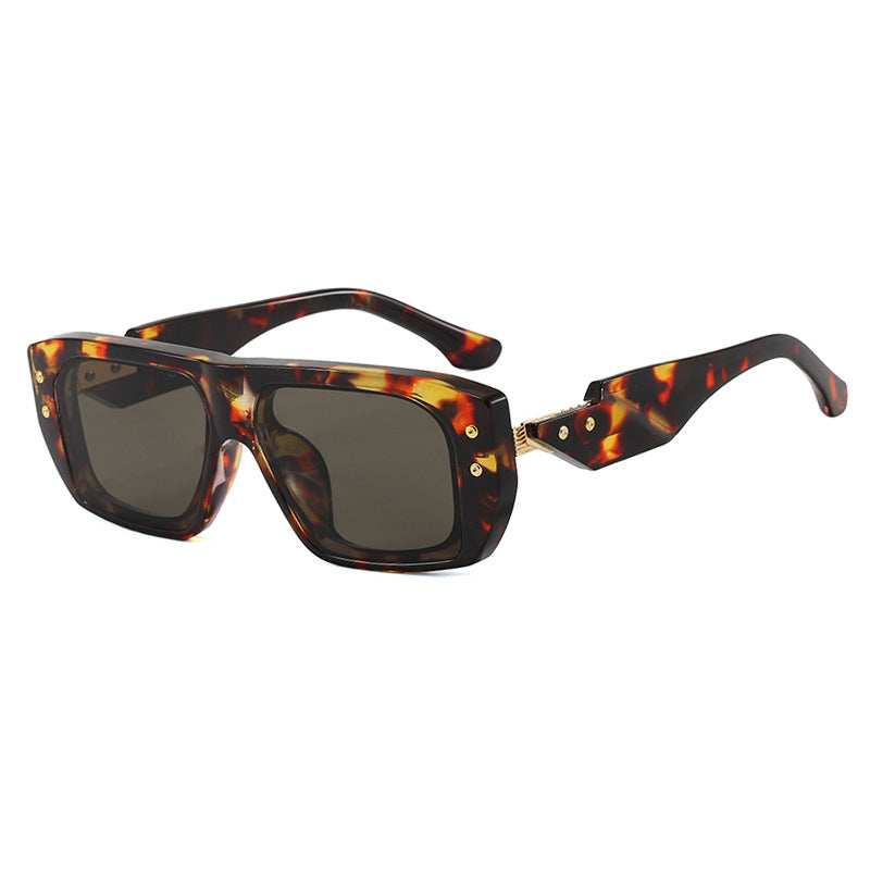 Damen modische quadratische Brille mit mehrfarbigem transparentem Rahmen Karnz