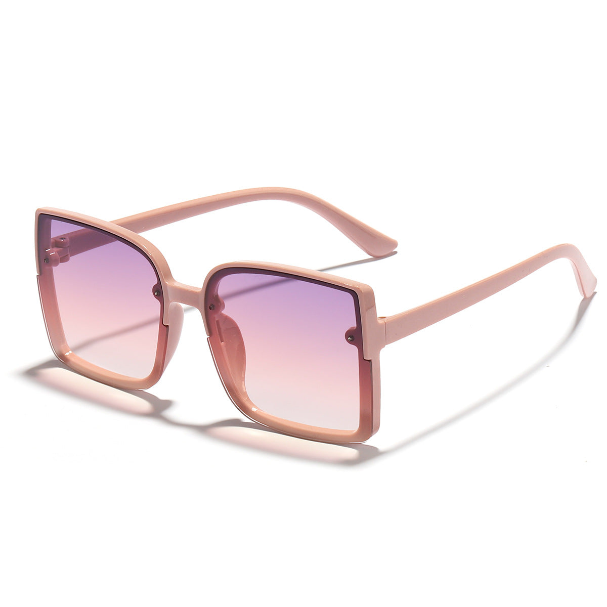 Damen oversized quadratische Sonnenbrille mit modernem Gradienteneffekt Karnz
