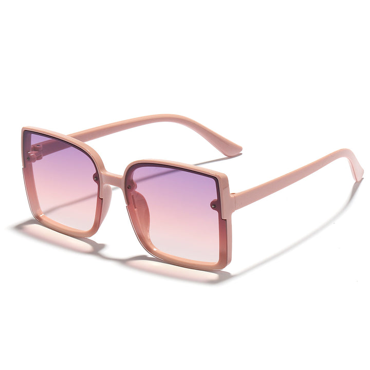 Damen oversized quadratische Sonnenbrille mit modernem Gradienteneffekt Karnz