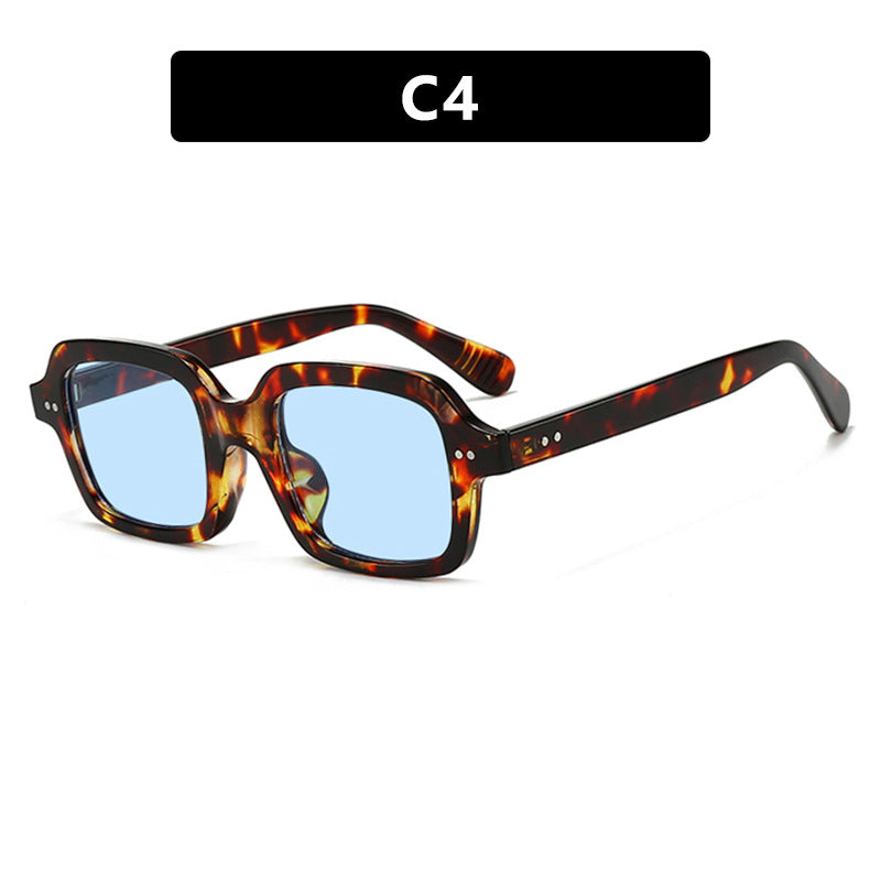 Damen moderne quadratische Sonnenbrille mit breitem Rahmen und elegantem Design Karnz