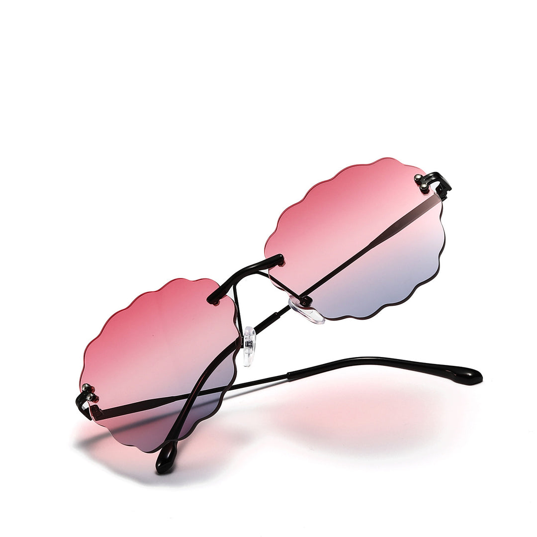 Damen modische Sonnenbrille im einzigartigen Blumenrahmen Karnz
