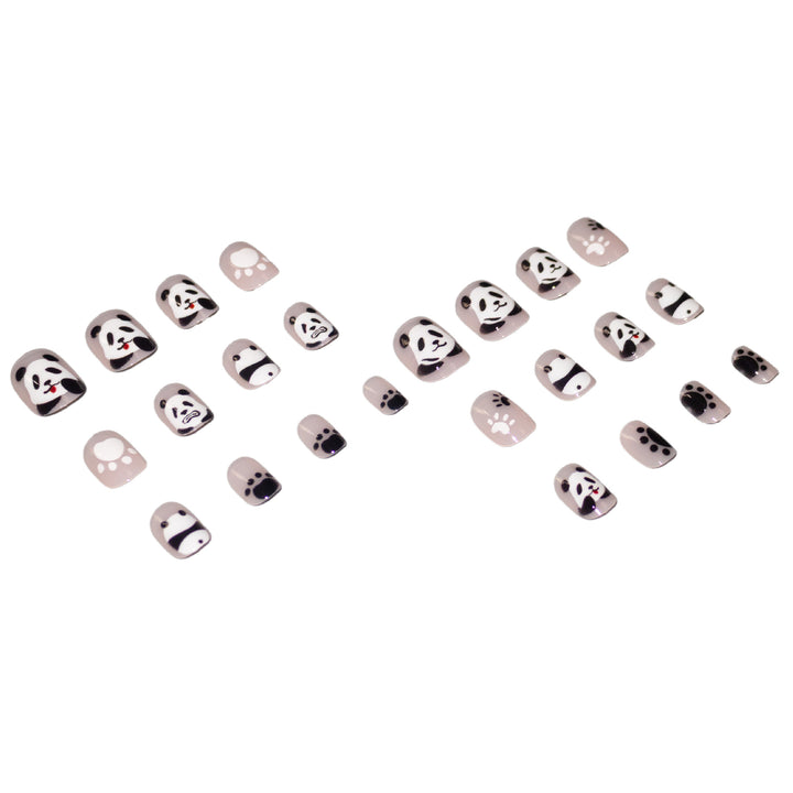 Kreatives Panda-Themen-Nagelkunst-Set