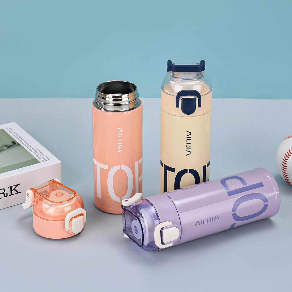 Damen Innovative Getränkeflasche mit Umklappverschluss Karnz