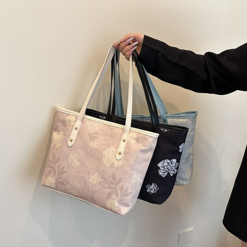 Blumenmuster Tote Bag Karnz