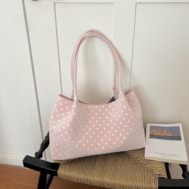 WoChic Polka Dot Schultertasche Karnz