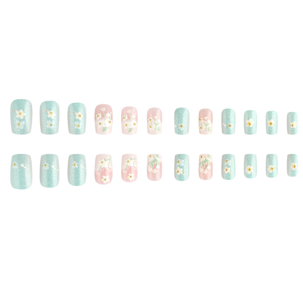 Floral Garden Press-On Nagelkunst Karnz