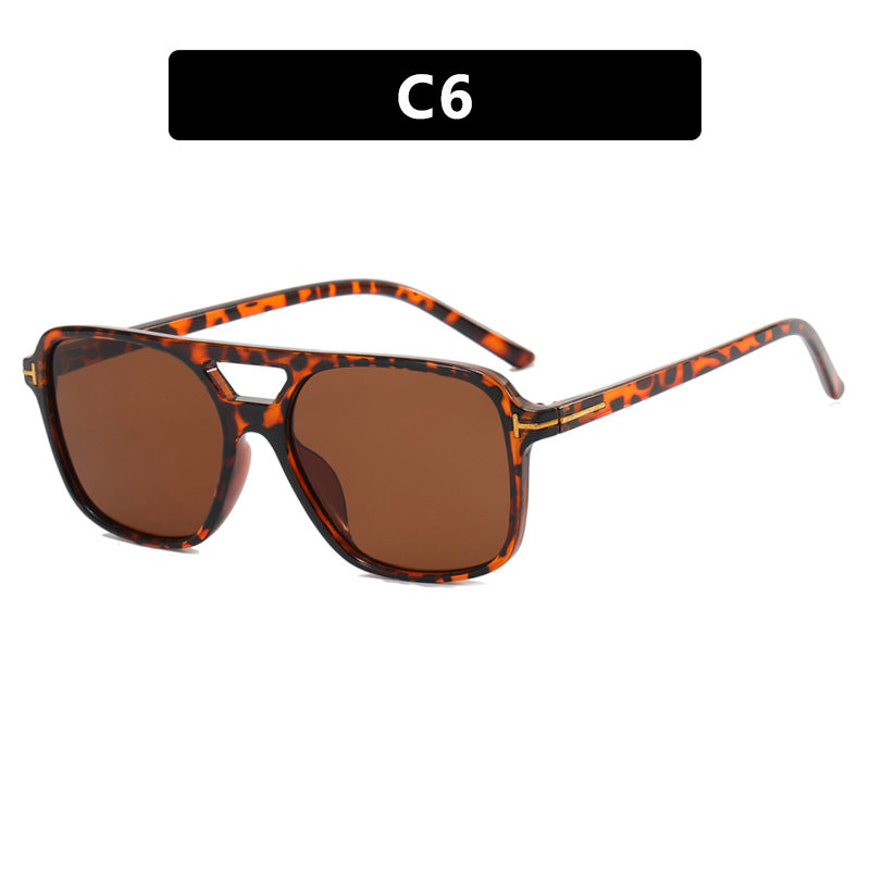 Damen modische quadratische Sonnenbrille mit luxuriösem Kunststoffrahmen und UV-Schutz Karnz