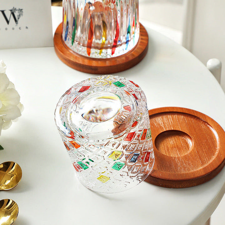 Rotierendes Multi-Color-Glas für Whiskey mit Geschenkbox | Karnz