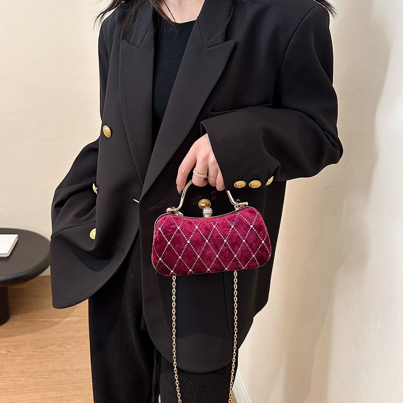 Elegante gesteppt Abendtasche