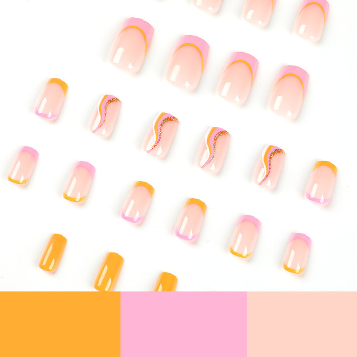 Künstliche Nagelkunst mit trendigem Farbverlauf Karnz