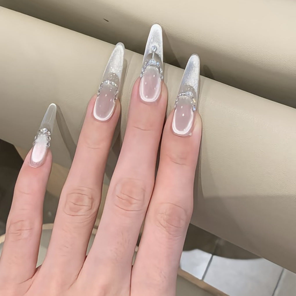 Elegante Lange Stiletto Nagelkunst Erweiterungen