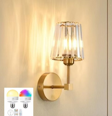 Elegante Kristall Wandlampe