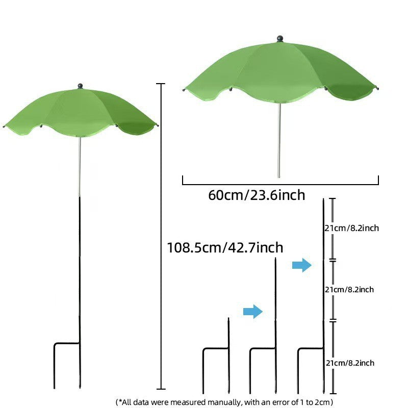Damen Sonnenschutzschirm mit flexiblem Stativ Karnz