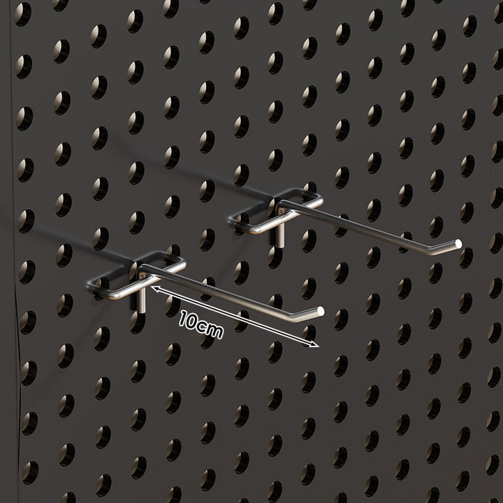 Wandmontiertes perforiertes Metall-Pegboard-Werkzeugorganisator-Panel mit modularen Haken und Aufbewahrungsbehältern