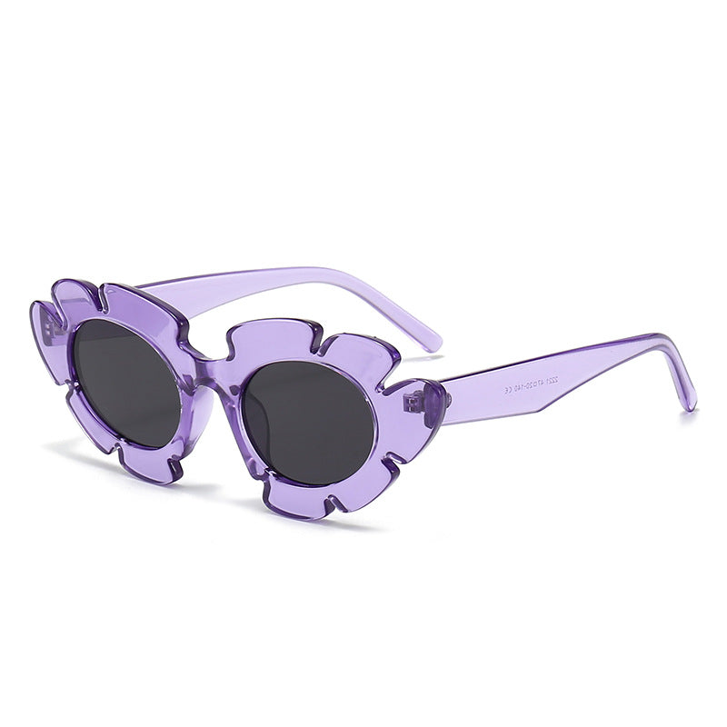 Damen Blütenförmige Sonnenbrille mit hochwertigem UV-Schutz Karnz