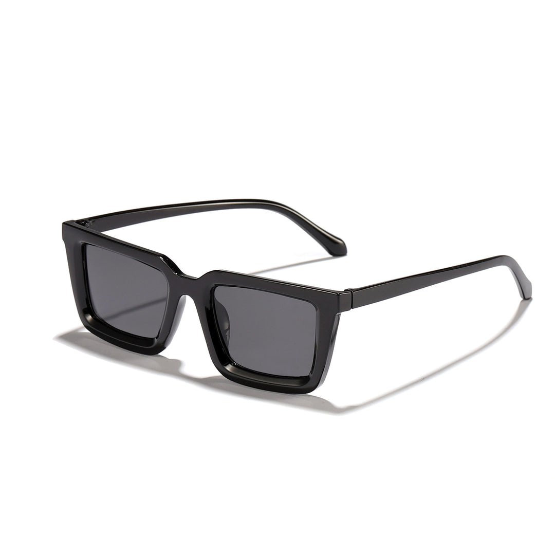 Damen moderne quadratische Sonnenbrille mit verspiegelten Gläsern Karnz