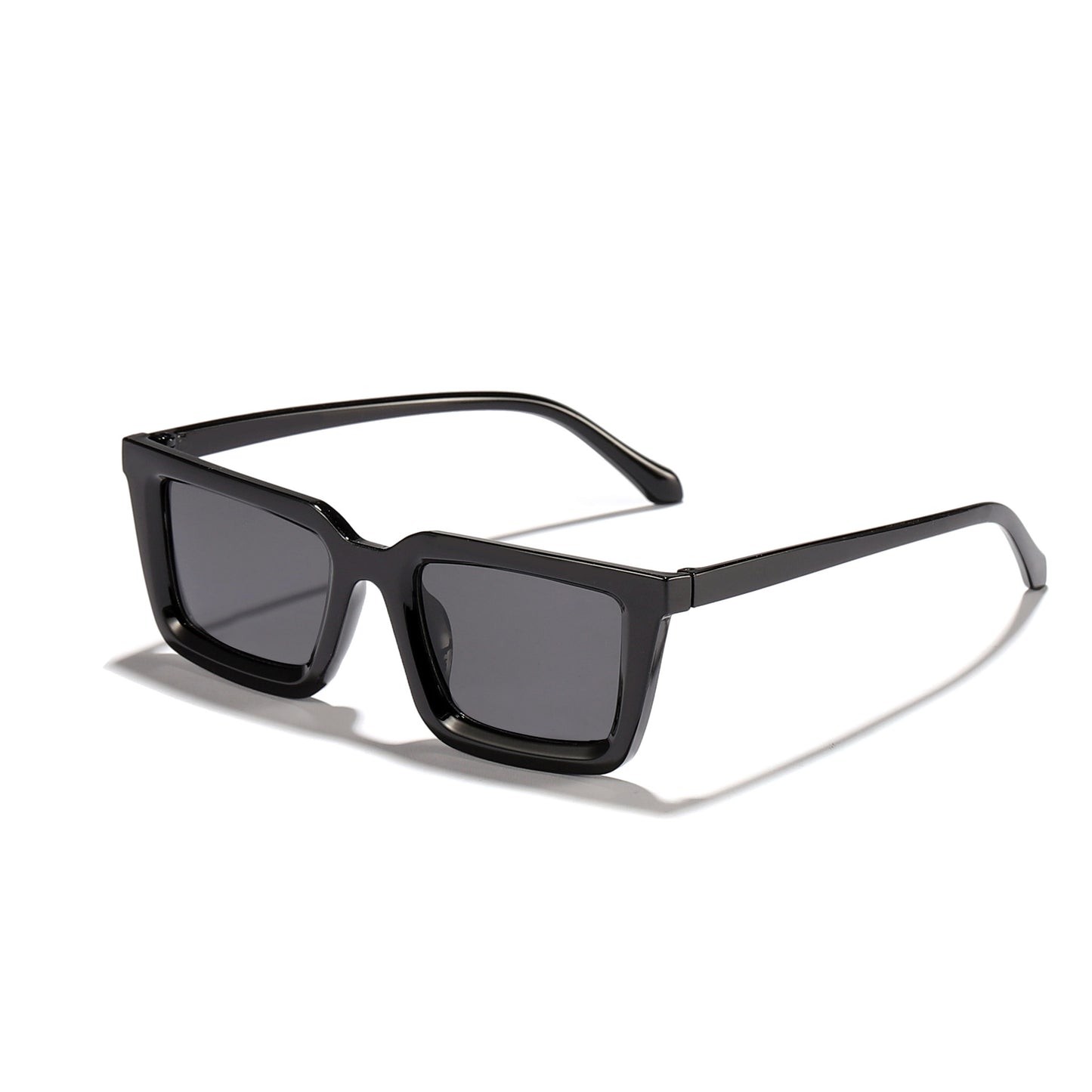 Damen moderne quadratische Sonnenbrille mit verspiegelten Gläsern Karnz
