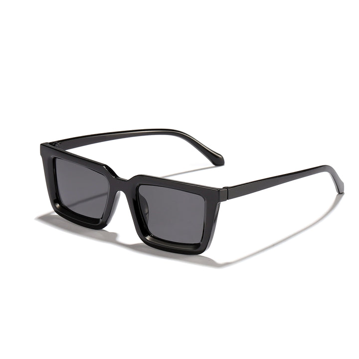 Damen moderne quadratische Sonnenbrille mit verspiegelten Gläsern Karnz