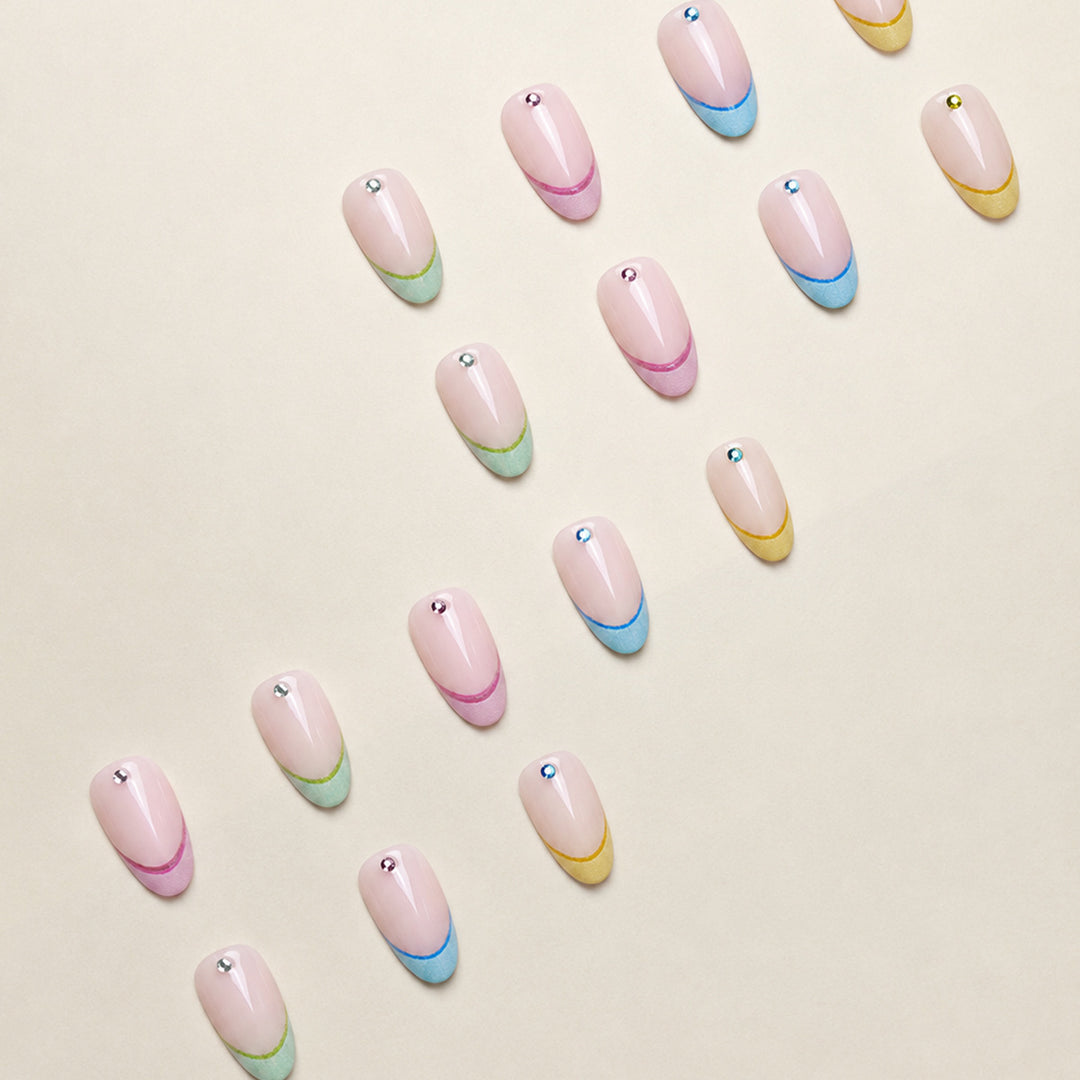 Elegante Französische Spitze Nagelkunst