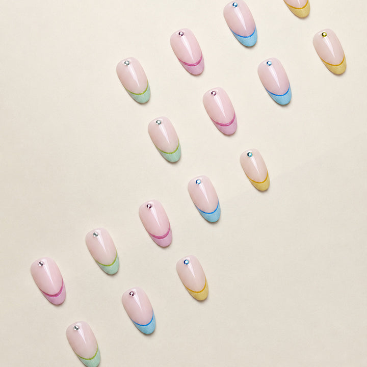 Elegante Französische Spitze Nagelkunst