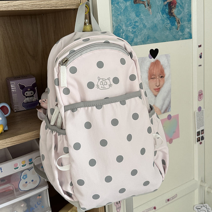 Verspielter gepunkteter Rucksack Karnz