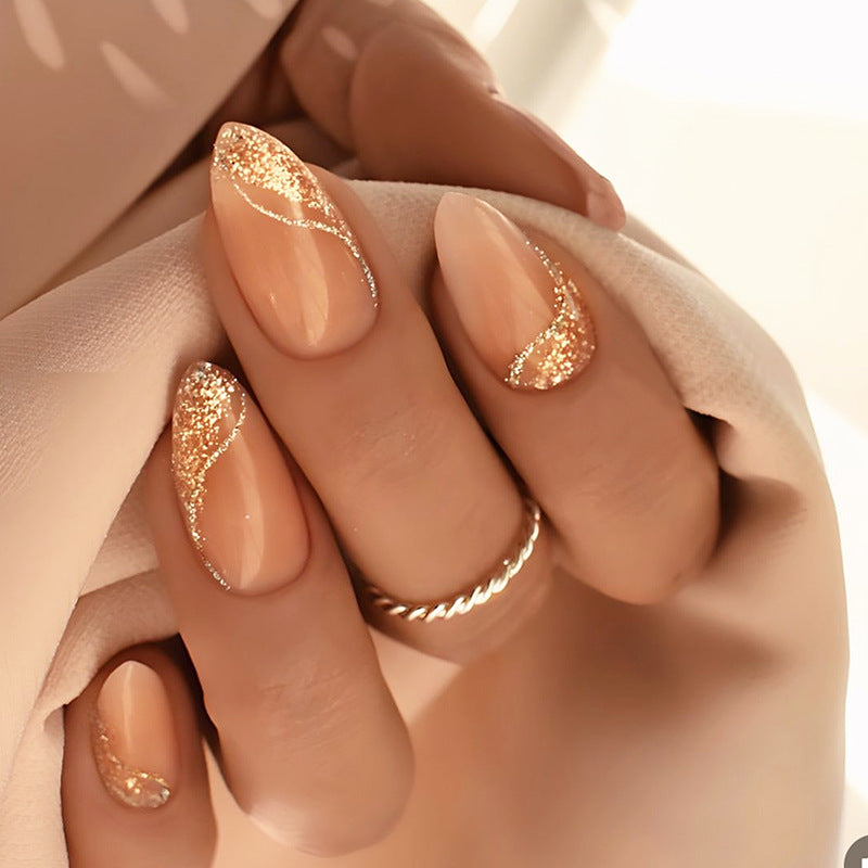 Glitzerndes Press-On-Nagel-Set Karnz